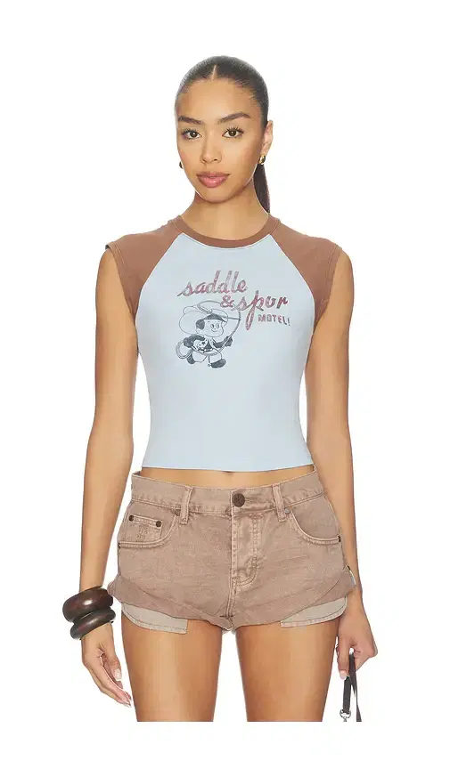 Saddle & Spur Motel Raglan Tank Top