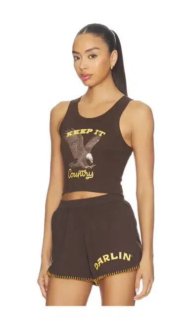 Darlin Keep It Country Crop Tank | Thumbnail 2