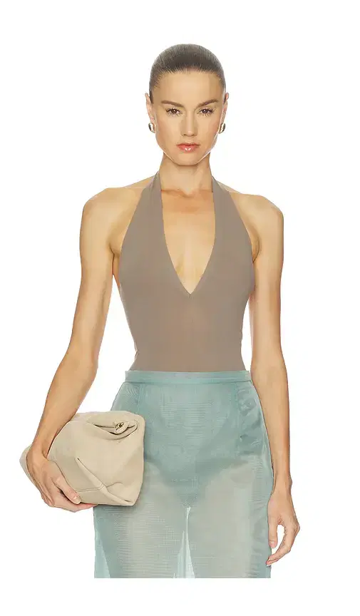 Commando x REVOLVE Ballet Deep Plunge Halter Bodysuit