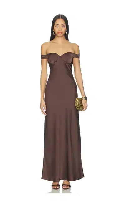 Runaway The Label Raphaella Off Shoulder Maxi Dress | Thumbnail 2