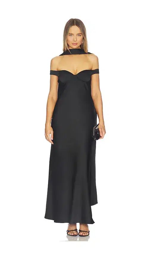 Runaway The Label Raphaella Off Shoulder Maxi Dress