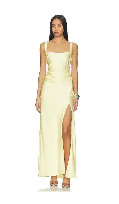 Runaway The Label Esme High Split Maxi Dress