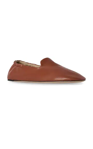 The Row Casa Leather Slippers | Thumbnail 4 The Row Casa Leather Slippers | Thumbnail 4