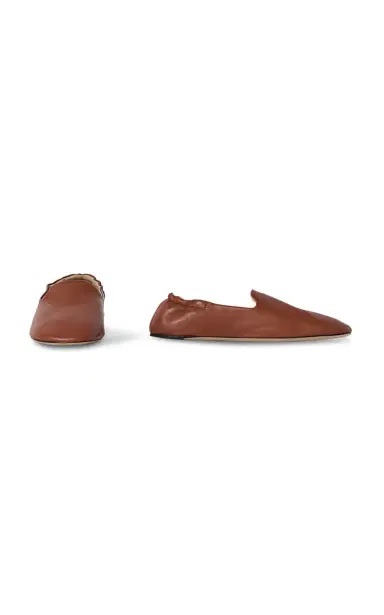 The Row Casa Leather Slippers | Thumbnail 5 The Row Casa Leather Slippers | Thumbnail 5