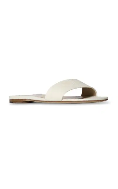 The Row Ann Leather Slides | Thumbnail 3 The Row Ann Leather Slides | Thumbnail 3
