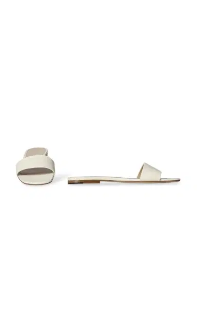 The Row Ann Leather Slides | Thumbnail 4 The Row Ann Leather Slides | Thumbnail 4