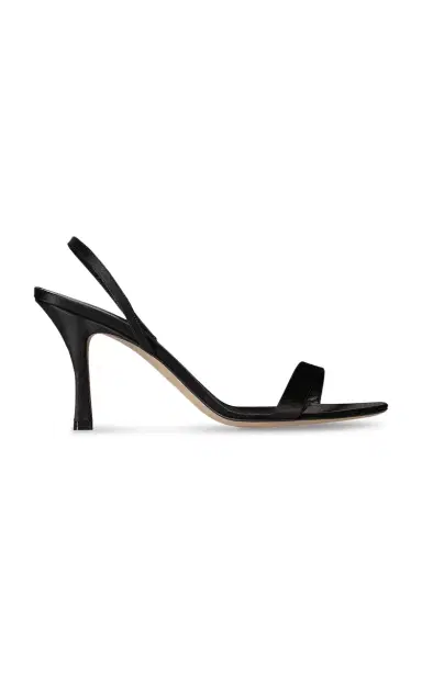 The Row Ella Satin Slingback Sandals | Thumbnail 1 The Row Ella Satin Slingback Sandals | Thumbnail 1