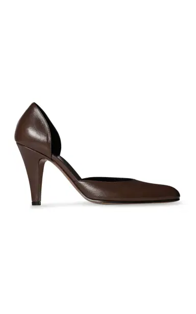 The Row Ornella D'Orsay Leather Pumps | Thumbnail 3 The Row Ornella D'Orsay Leather Pumps | Thumbnail 3