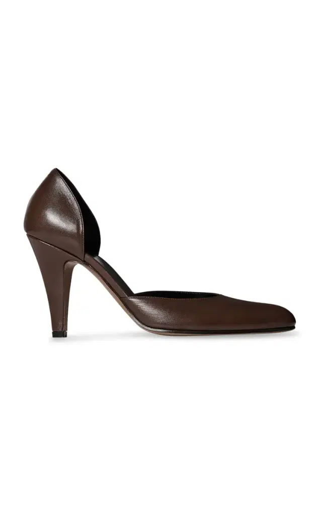 The Row Ornella D'Orsay Leather Pumps