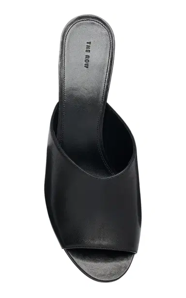 The Row Ella Leather Kitten Mules | Thumbnail 5