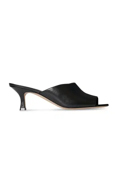The Row Ella Leather Kitten Mules | Thumbnail 7