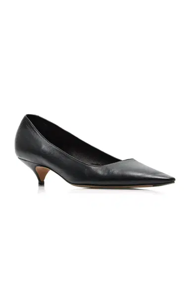 The Row Liisa Kitten Three Leather Pumps | Thumbnail 5