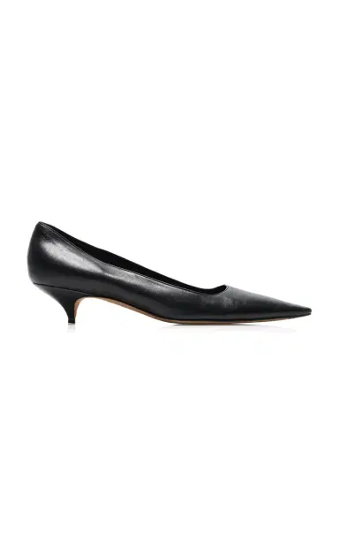 The Row Liisa Kitten Three Leather Pumps | Thumbnail 1
