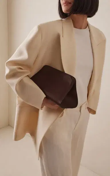 The Row Peggy Leather Clutch | Thumbnail 2 The Row Peggy Leather Clutch | Thumbnail 2