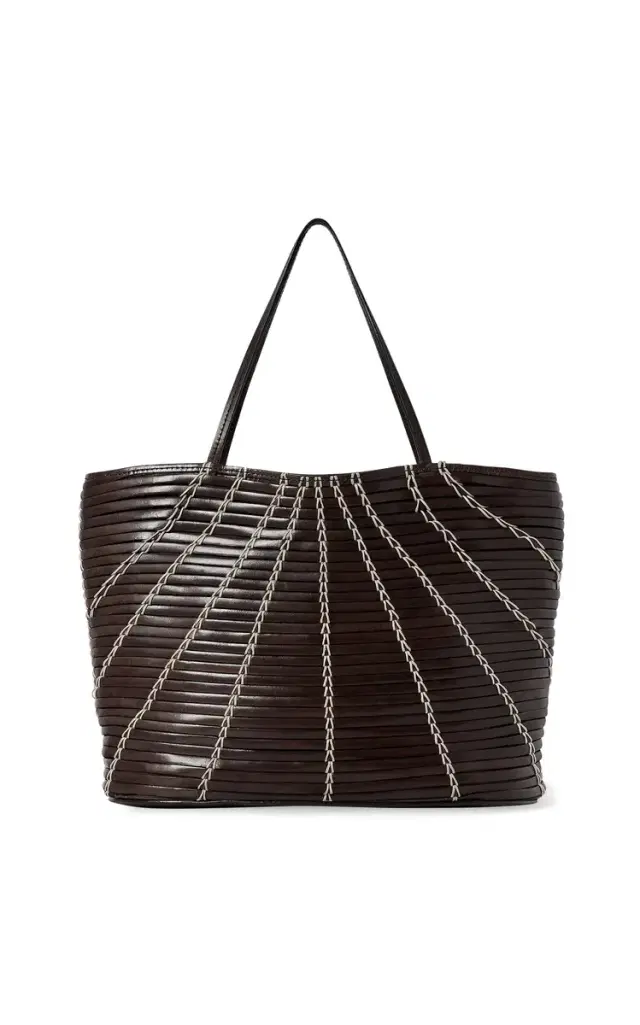 The Row Small Alba Leather Tote Bag