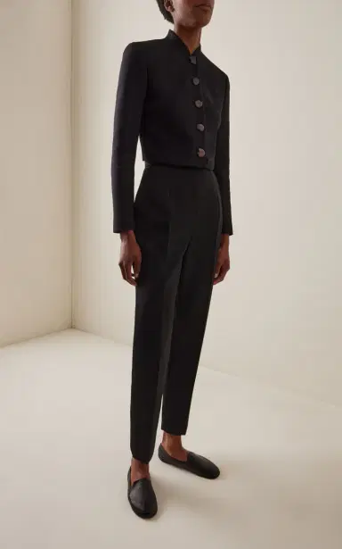 The Row Eranza High-Rise Tapered Pants | Thumbnail 2 The Row Eranza High-Rise Tapered Pants | Thumbnail 2