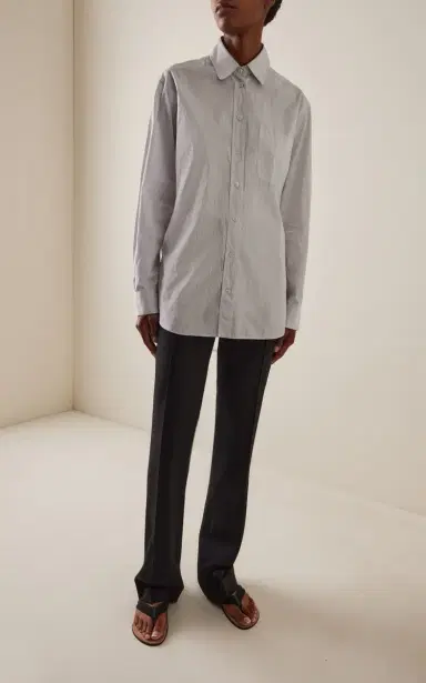 The Row Gavina Cotton Poplin Shirt | Thumbnail 3