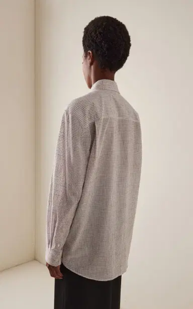 The Row Dalan Checked Cotton Shirt | Thumbnail 4