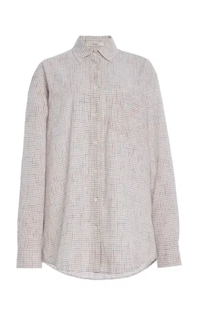 The Row Dalan Checked Cotton Shirt | Thumbnail 1