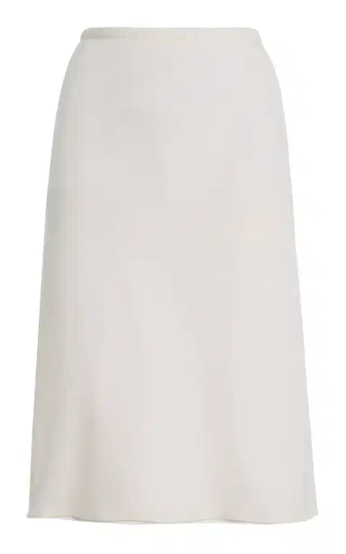 The Row Ivera Stretch-Silk Midi Skirt | Thumbnail 1 The Row Ivera Stretch-Silk Midi Skirt | Thumbnail 1