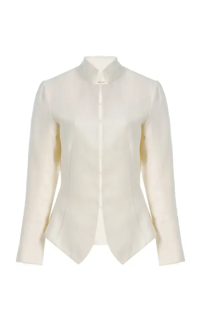 Brianda Raw-Edge Linen Jacket