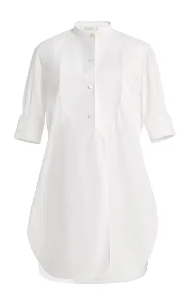 The Row Elaris Cotton Poplin Bib Shirt | Thumbnail 1 The Row Elaris Cotton Poplin Bib Shirt | Thumbnail 1