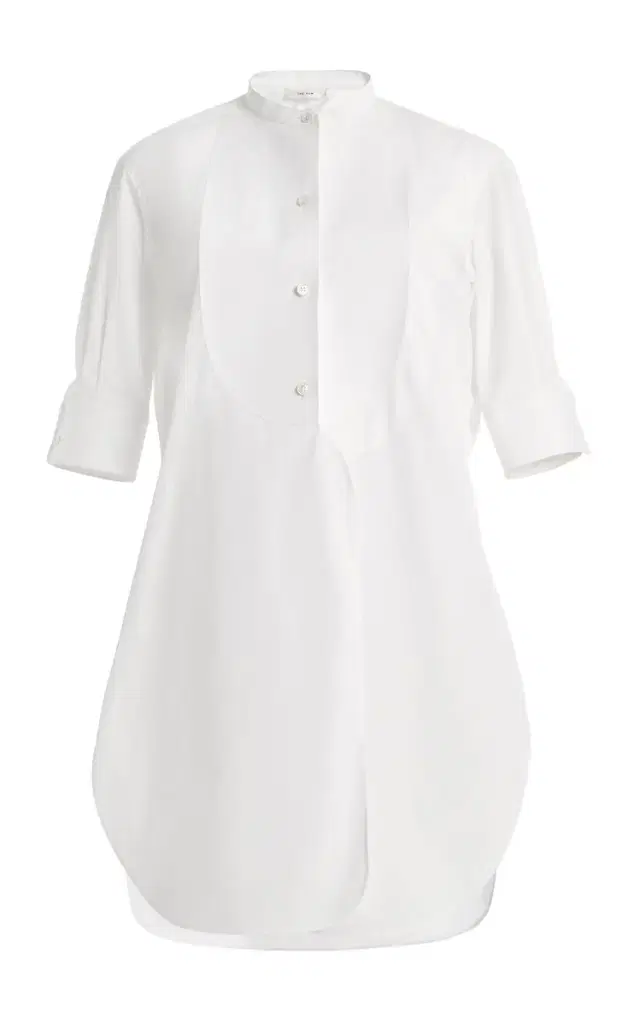 Elaris Cotton Poplin Bib Shirt