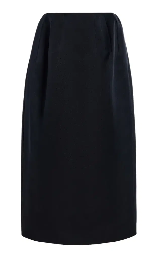 The Row Gamin Wool-Silk Midi Skirt