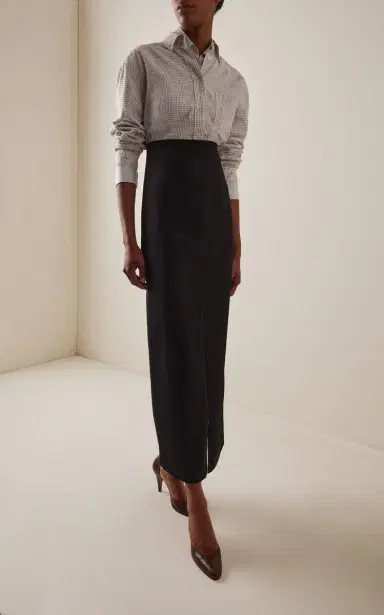 The Row Iphora High-Waisted Wool Maxi Skirt | Thumbnail 2