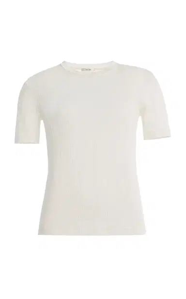 The Row Etina Ribbed Cotton T-Shirt | Thumbnail 2 The Row Etina Ribbed Cotton T-Shirt | Thumbnail 2