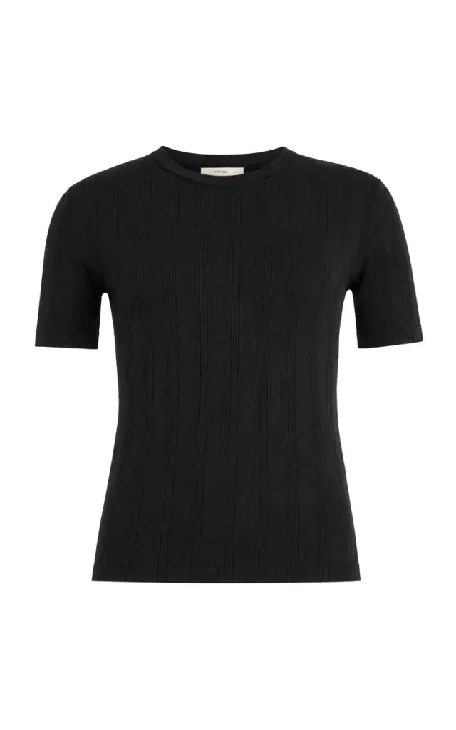 The Row Etina Ribbed Cotton T-Shirt