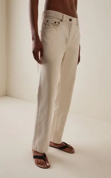 The Row Fargo Rigid High-Rise Straight-Leg Jeans | Thumbnail 3