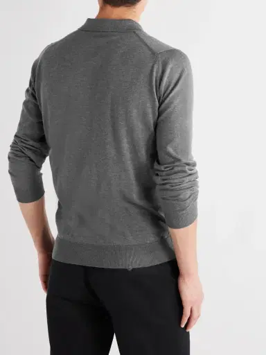 John Smedley Bradwell Sea Island Cotton Polo Shirt - Men | Thumbnail 3