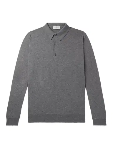 John Smedley Bradwell Sea Island Cotton Polo Shirt - Men | Thumbnail 1