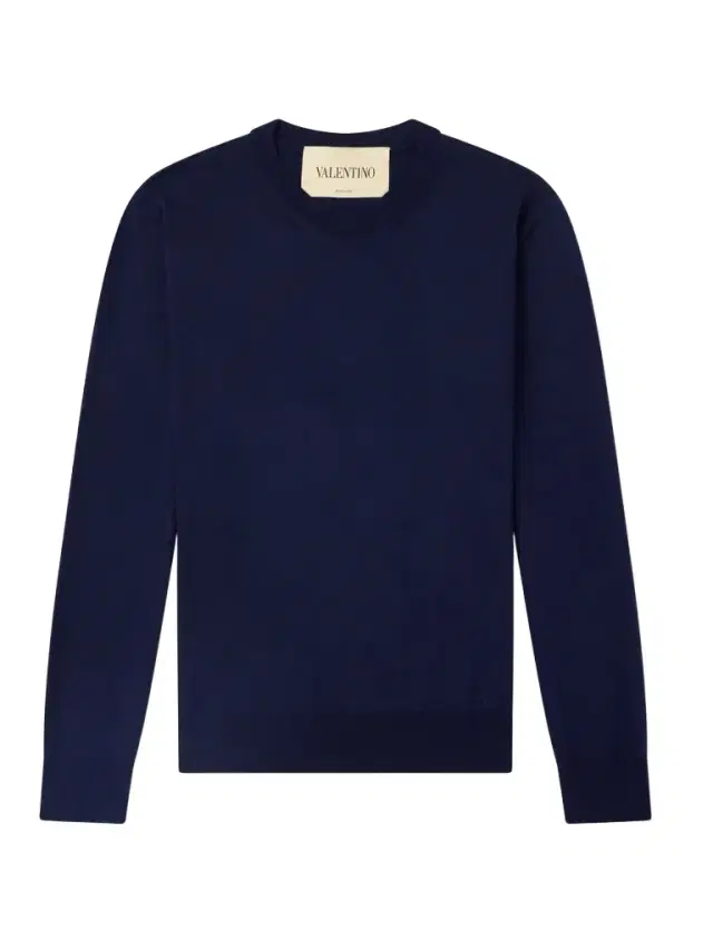 Logo-Embroidered Virgin Wool Sweater - Men