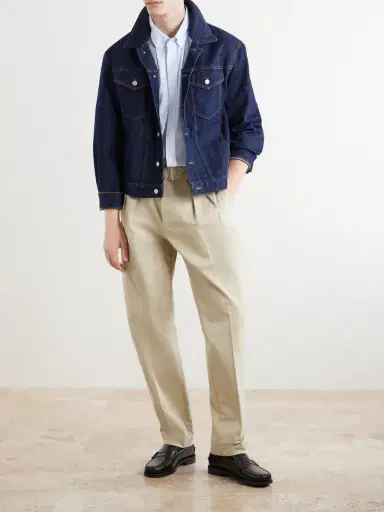 OFFICINE GÉNÉRALE Striped Cotton Oxford Shirt - Men | Thumbnail 2 OFFICINE GÉNÉRALE Striped Cotton Oxford Shirt - Men | Thumbnail 2