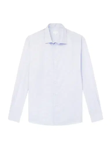 Sunspel Camp-Collar Cotton and Linen-Blend Shirt - Men | Thumbnail 1