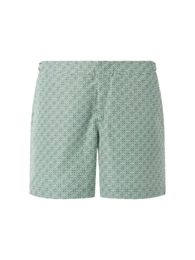 Orlebar Brown Bulldog Portico Straight-Leg Mid-Length Printed Swim Shorts - Men