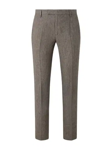 Sunspel Straight-Leg Pleated Linen Suit Trousers - Men | Thumbnail 1