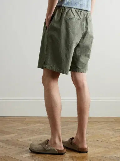 Folk Assembly Wide-Leg Cotton-Blend Shorts - Men | Thumbnail 4 Folk Assembly Wide-Leg Cotton-Blend Shorts - Men | Thumbnail 4
