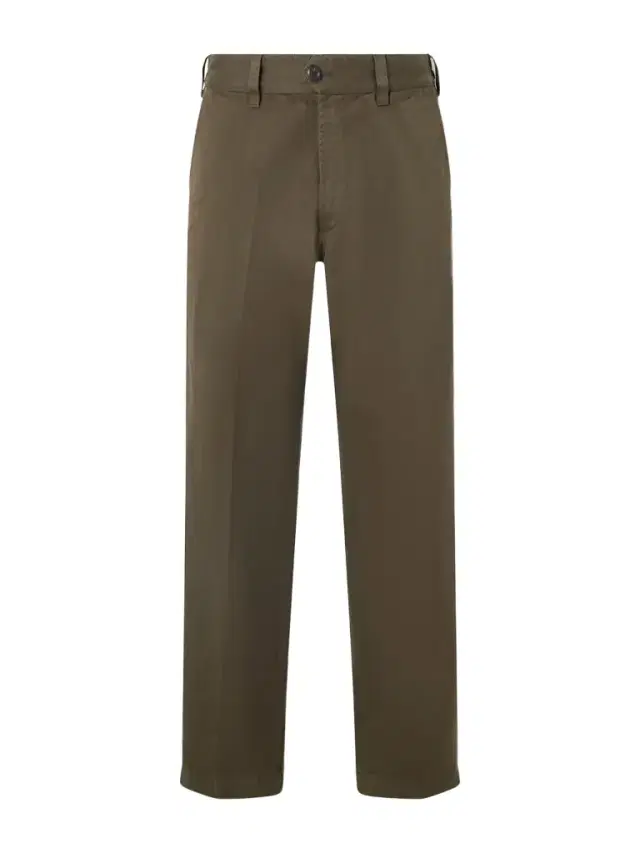 Straight-Leg Peached Cotton-Twill Trousers - Men Straight-Leg Peached Cotton-Twill Trousers - Men