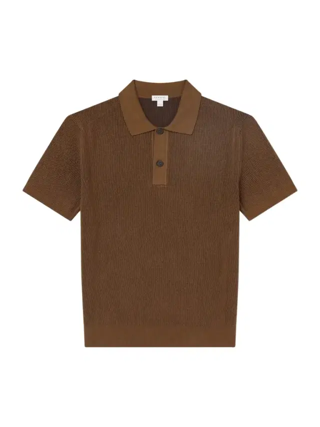 Sunspel Ribbed Cotton Polo-Shirt - Men