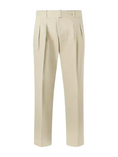 OFFICINE GÉNÉRALE Straight-Leg Pleated Cotton-Twill Chinos - Men | Thumbnail 1