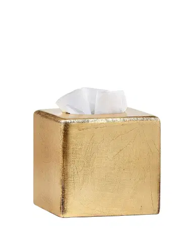 Labrazel Ava Tissue Box Cover, Gold | Thumbnail 1 Labrazel Ava Tissue Box Cover, Gold | Thumbnail 1