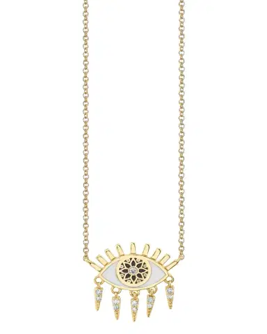 Sydney Evan 18In Necklace With Kaleidoscope Fringe Evil Eye Necklace | Thumbnail 1
