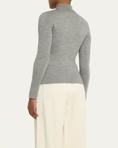Gabriela Hearst May Wool-Cashmere Turtleneck Sweater | Thumbnail 7