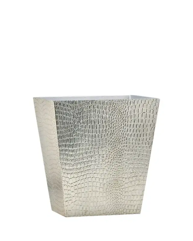 Labrazel Crocodile Silver Wastebasket