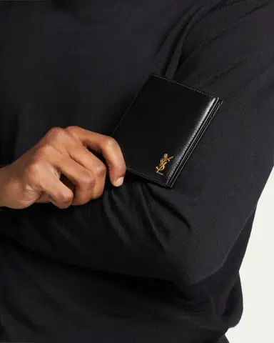 Saint Laurent Men's YSL Leather Wallet | Thumbnail 2