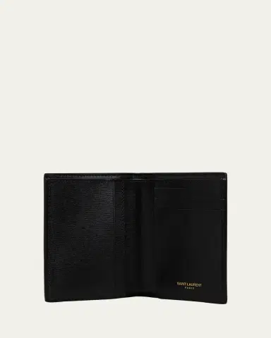 Saint Laurent Men's YSL Leather Wallet | Thumbnail 4