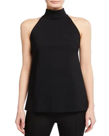 Chiara Boni La Petite Robe Tiffy Solid Halter Top | Thumbnail 1